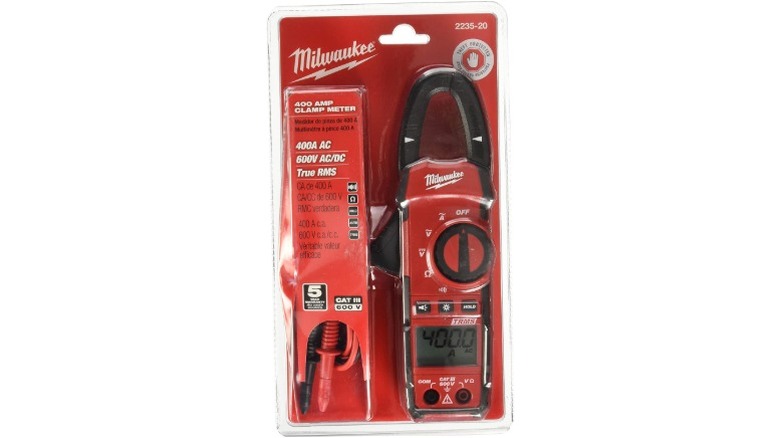 Clamp meter in a pack