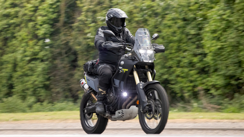 Black Yamaha T7 Road Tripping