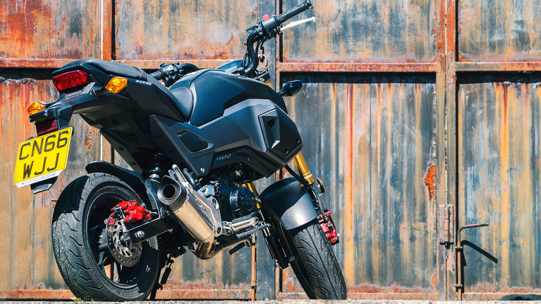Honda Grom by old wall