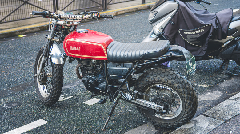 Older Yamaha motorcycle