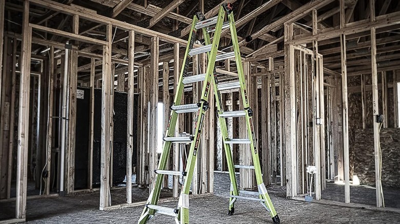Little Giant warehouse in construction site