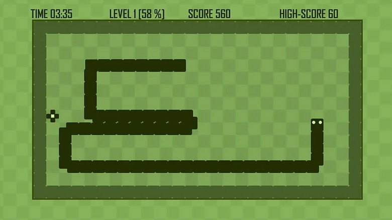 Snake game screenshot