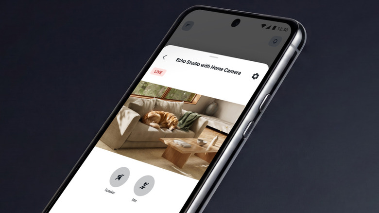 A look at the Alexa app for the Echo Studio with home camera