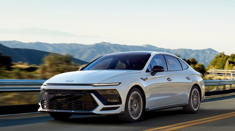 2024 Hyundai Sonata driving on road