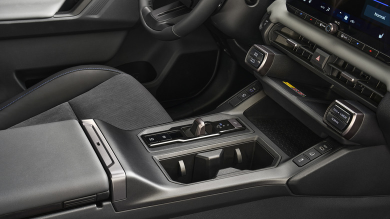 2026 Toyota RAV4 center console as seen from the passenger side