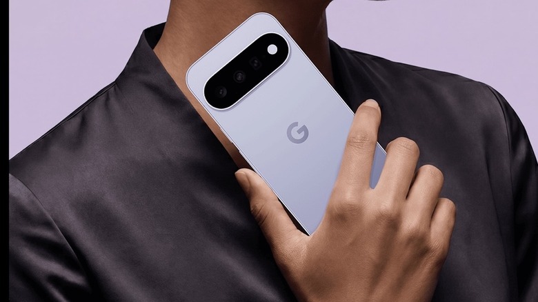 Person holding a Google Pixel 11