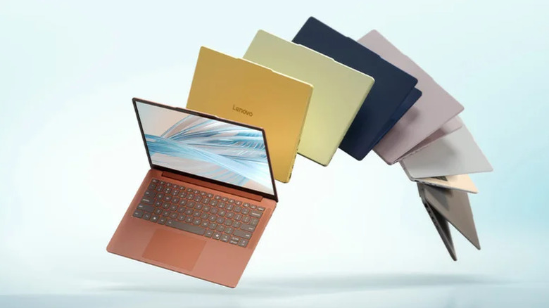 Lenovo IdeaPad Vibe laptop in different colors