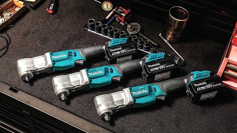 Picture showing Makita impact wrenches