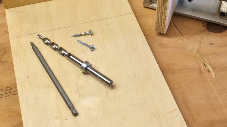 a stepped drill bit for drilling pocket holes