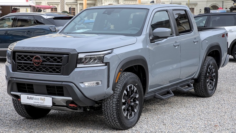 gray Nissan Frontier