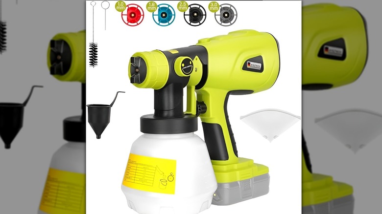 DTEZTECH HVLP Spray Paint Gun on white background
