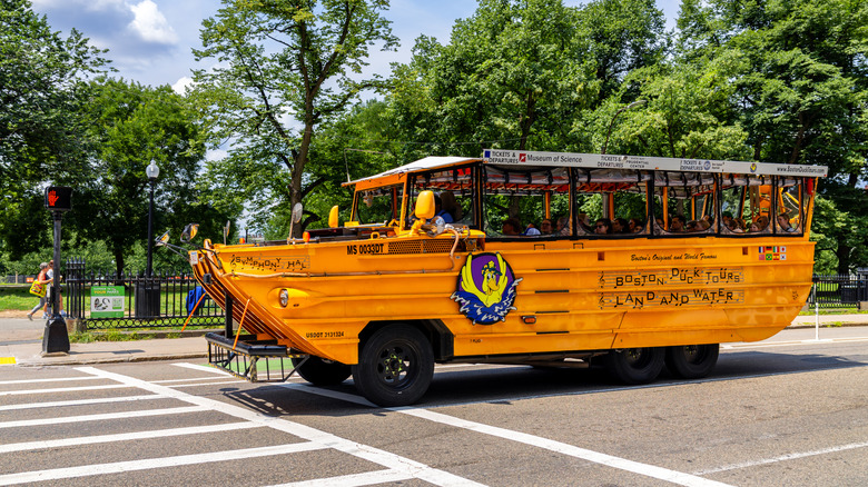 a DUKW used as a Boston 'duck tour' boat