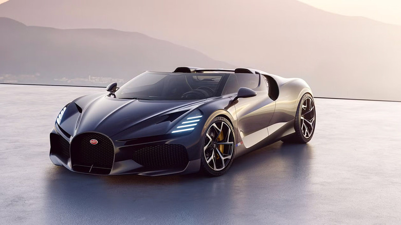 The 2022 Bugatti Mistral studio shot