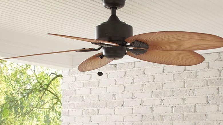 Hampton Bay Lillycrest 52-inch ceiling fan installed