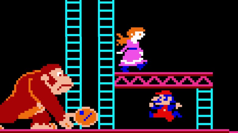 A screenshot from "Donkey Kong"