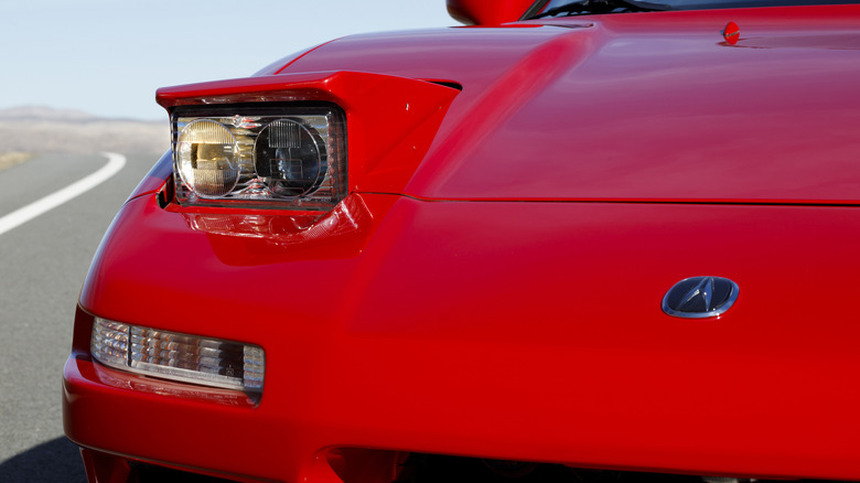 First-gen Acura NSX front pop-up headlight opened