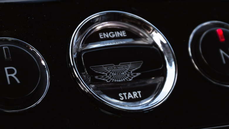 Aston Martin crystal key fob hole