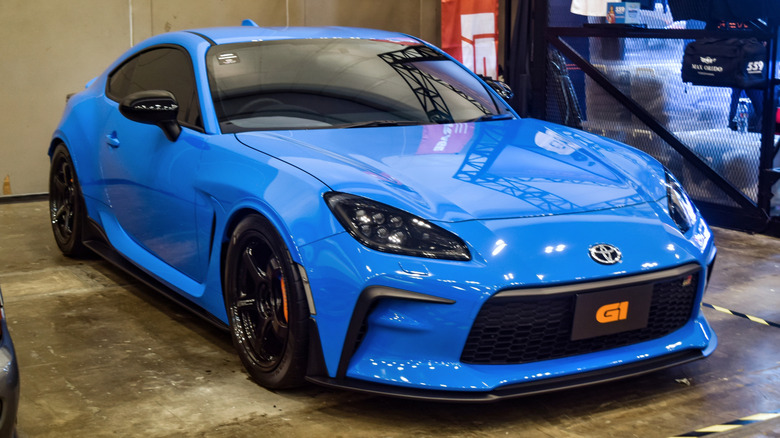 2025 blue Toyota GR86 showcased at The Elite Showcase 2025