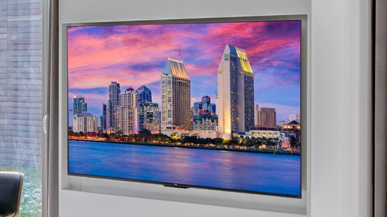 TCL 4-Series mounted on TV