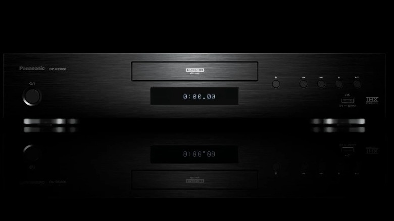 Panasonic DP-UB9000 on a black background