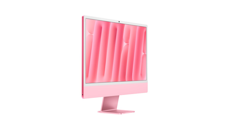 The iMac on a white background