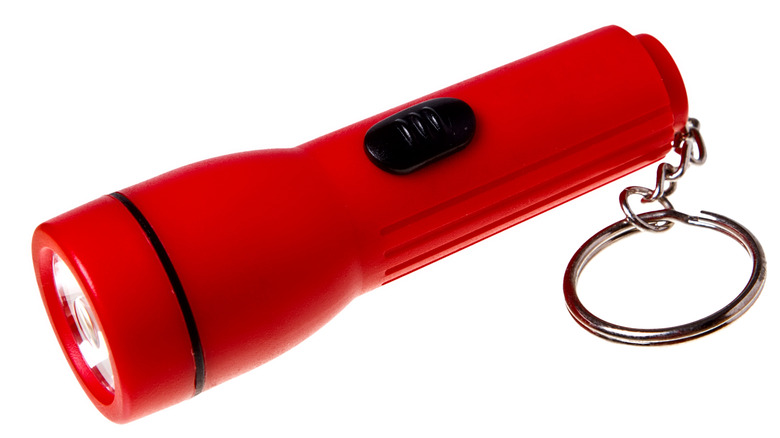 red keychain flashlight