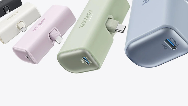Anker Nano Power Bank in different colors.