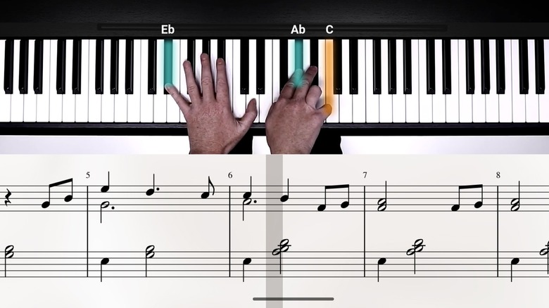 Flow live piano video interface