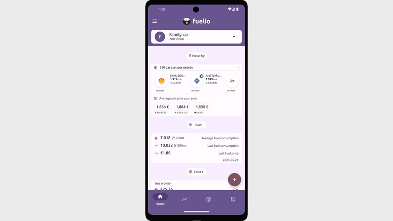 Feulio app homepage