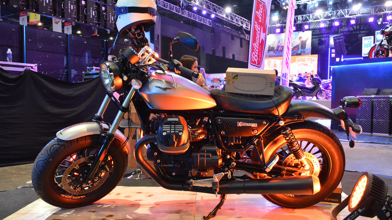 Moto Guzzi V9 Bobber showroom display