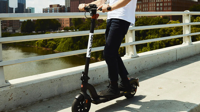 person riding Gotrax G4