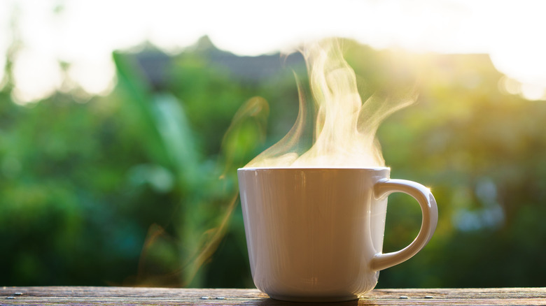 Coffee cup outdoors