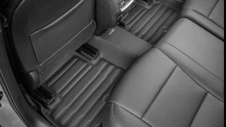 TuxMat mat in rear of 2025 Infinity