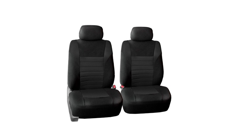 FH Group car seat covers on display