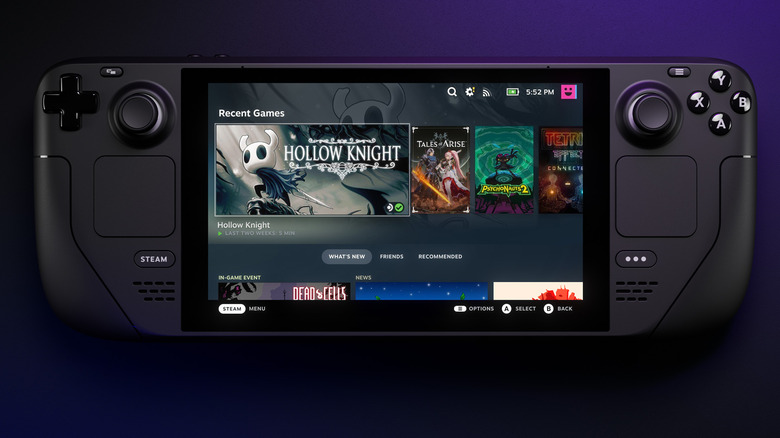 Steam Deck library screen