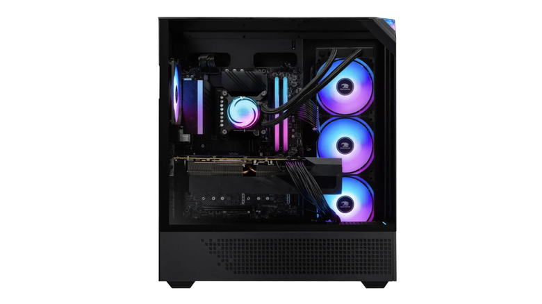 iBUYPOWER Element Gaming PC with cover removed