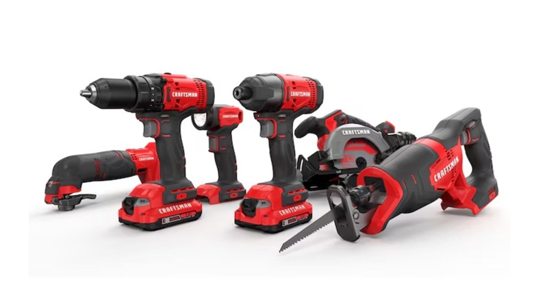 Picture displaying Craftsman power tool combo kit