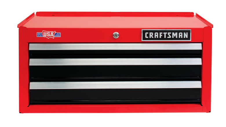 three-drawer Craftsman chest