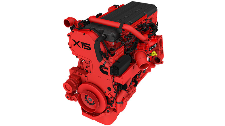 A stock image of the Cummins X15 engine