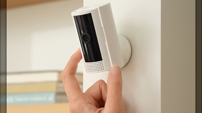 Ring Indoor Cam mounted to wall