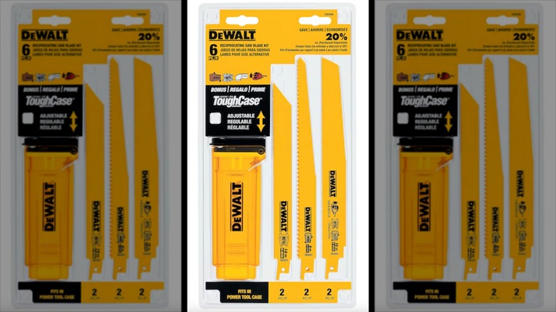 6-piece Bi-Metal Reciprocating Saw Blade Set with Case