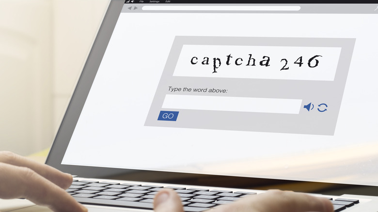 laptop captcha puzzle