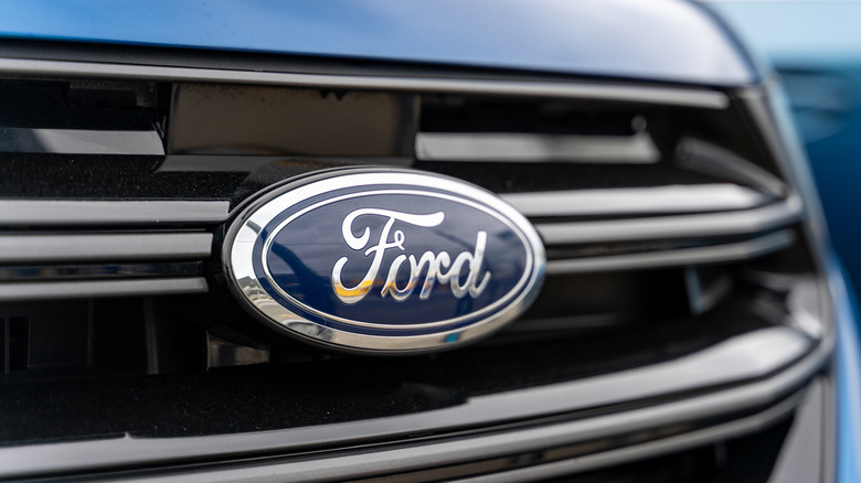 Ford logo close grille