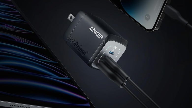 close up of Anker charger