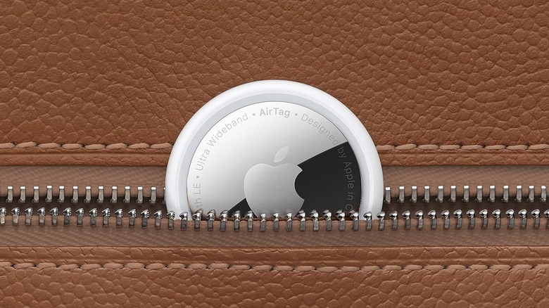 Airtag inside leather bag