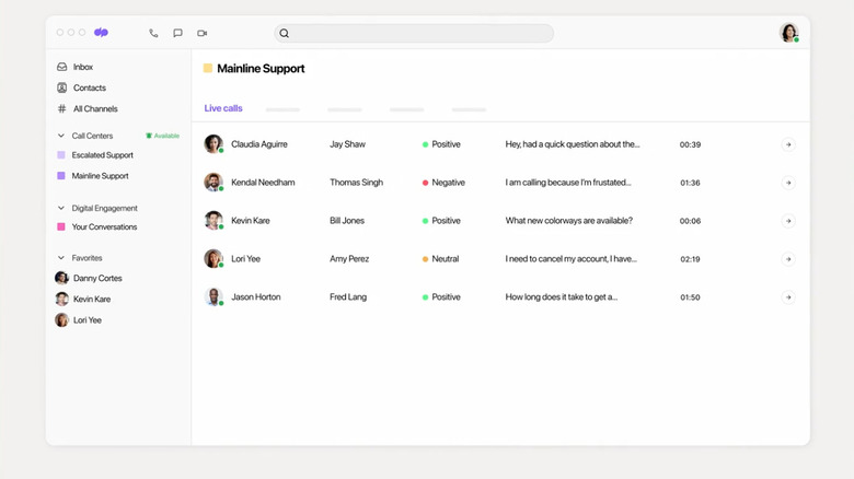 Dialpad dashboard on desktop