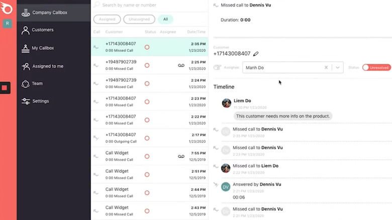 Ringblaze dashboard on desktop