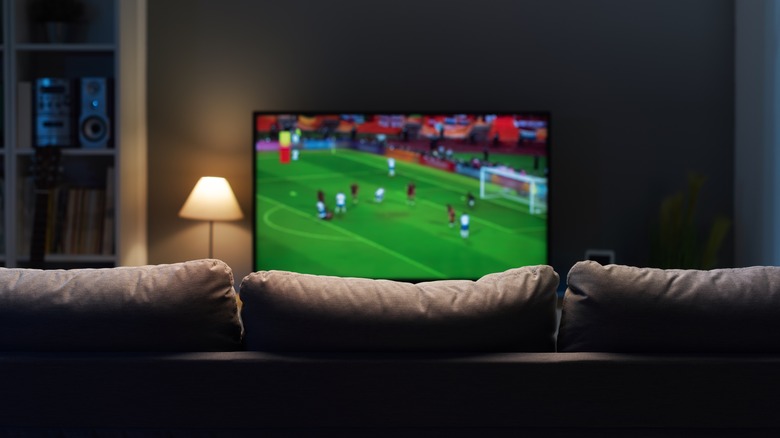 sports on home theater TV