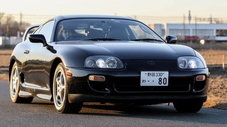 Toyota Supra Mk4 at sunset