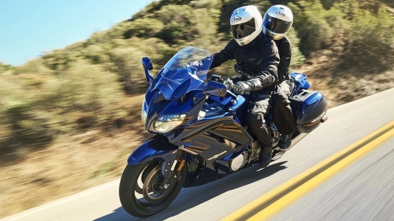 The 2024 Yamaha FJR1300ES used for two-up sport touring.